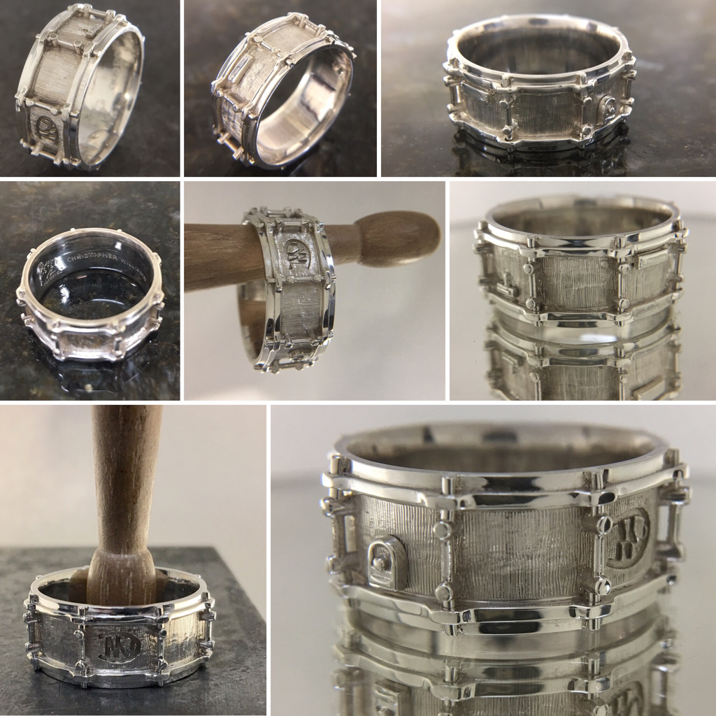 Verrassend genoeg sap Verscherpen DRUM Jewelry - MUSICIANRINGS BY ATLAS
